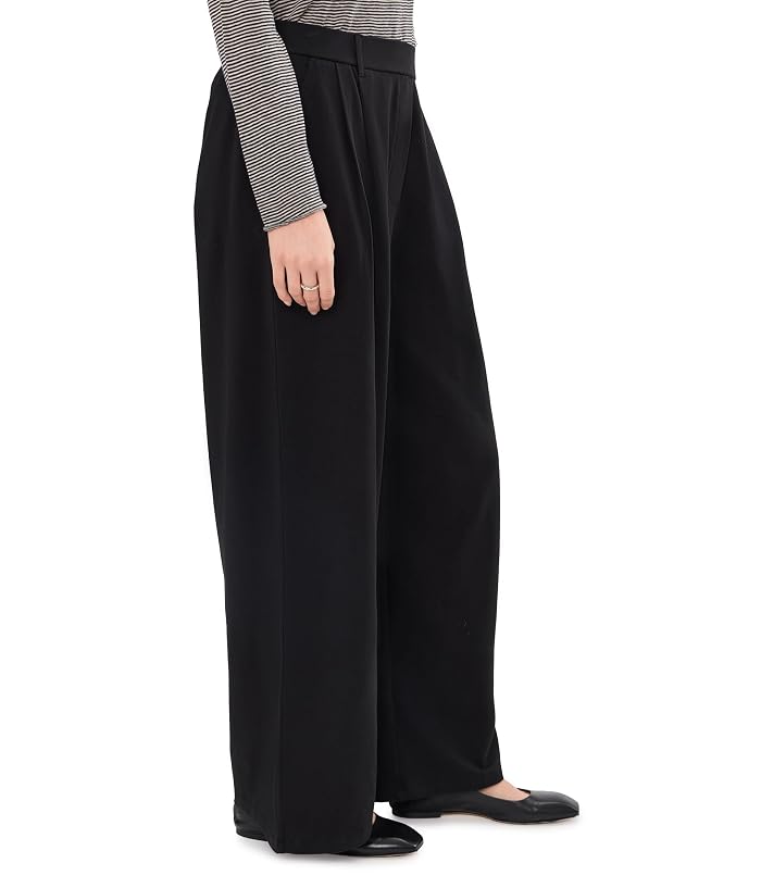 Eileen Fisher Pima Cotton Stretch Jersey High Waisted Full Length Pants - Image 3