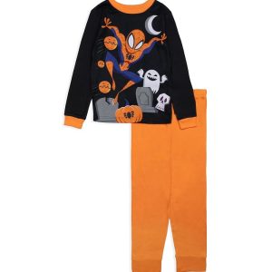 Marvel Two-Piece Loose Fit Pajama Set (Big Kid)