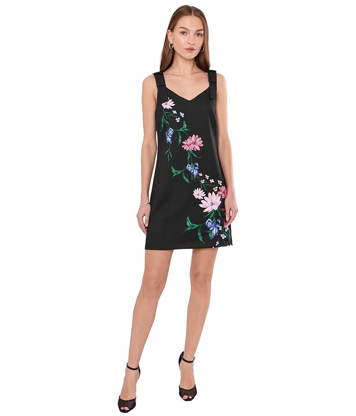 CeCe Bow Strap Placement Print Midi Dress - Image 2