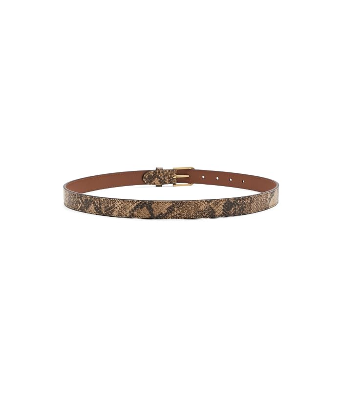 Lauren Ralph Lauren Rounded-Buckle Embossed Skinny Belt - Image 2
