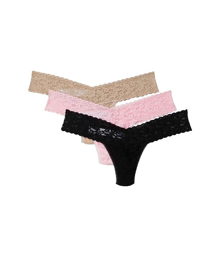 Hanky Panky Signature Lace Original Rise Thong 3-Pack