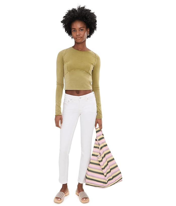 Free People We The Free Oracle Low Rise Slim Straight Jeans - Image 2