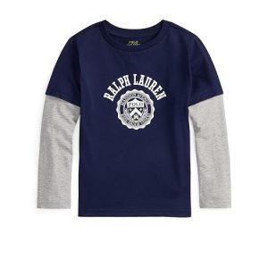 Polo Ralph Lauren Kids Logo Cotton Layered-Effect Tee (Toddler/Little Kid)