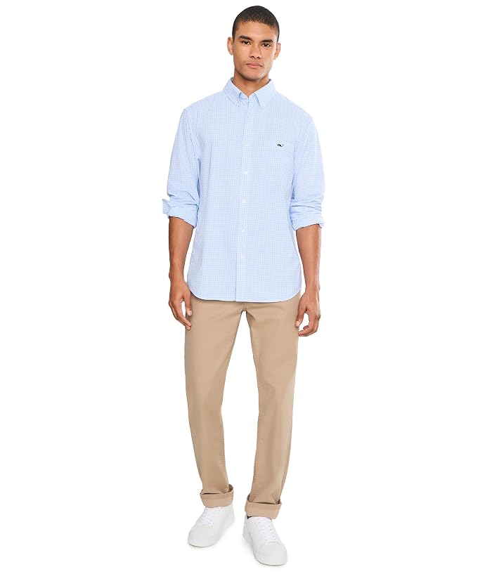 Vineyard Vines Coral Reef Gingham Featherweight Performance Shirt - Image 2