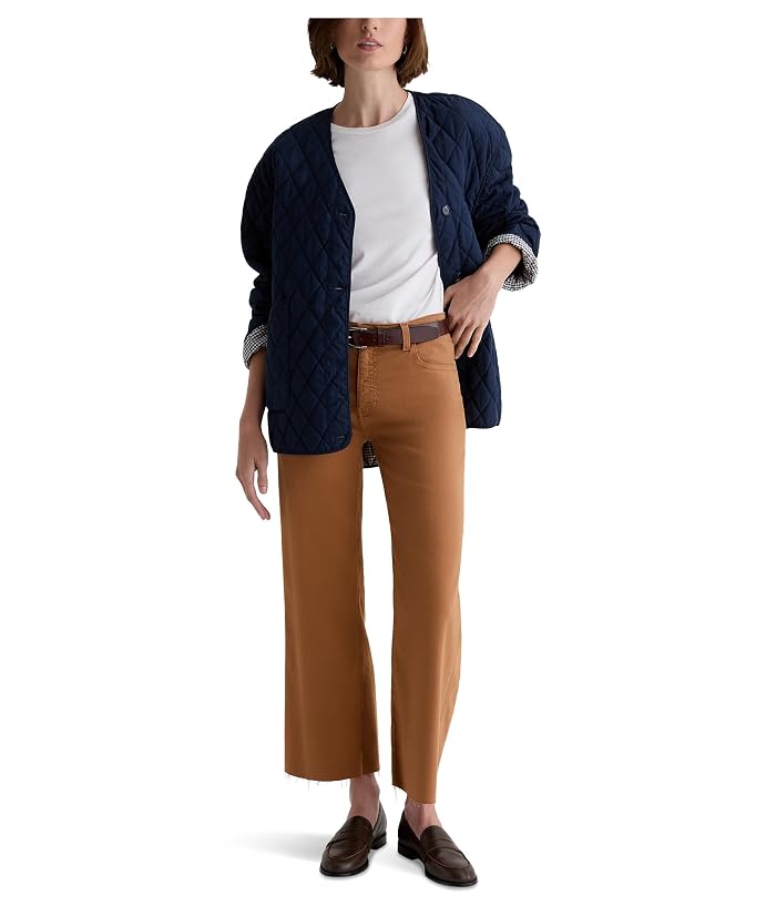 AG Jeans Saige Mid Rise Wide Leg Crop In Ginger - Image 4