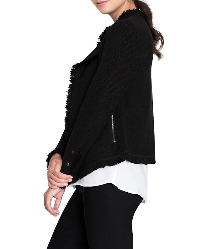 NIC+ZOE Fringe Mix Knit Jacket - Image 2