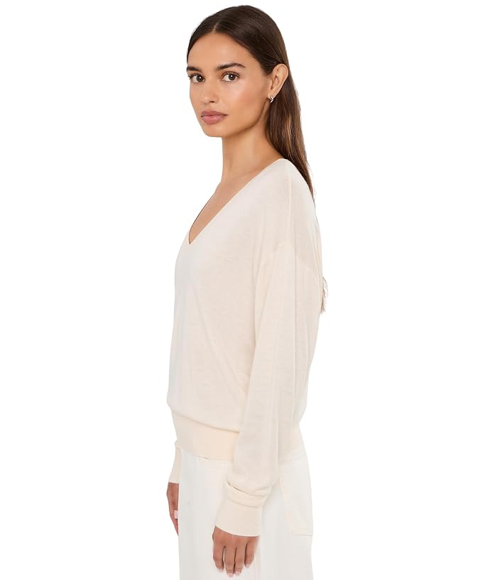 Lauren Ralph Lauren Modal-Silk-Blend V-Neck Sweater - Image 3