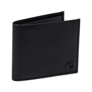 COACH Refined Double Bill in Pebble Leather w/ Sculpted C Hardware Branding