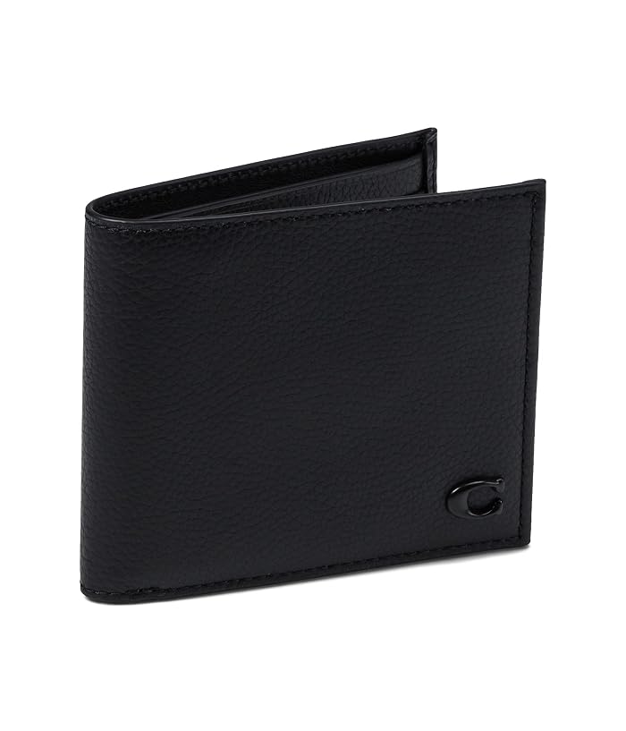 COACH Refined Double Bill in Pebble Leather w/ Sculpted C Hardware Branding