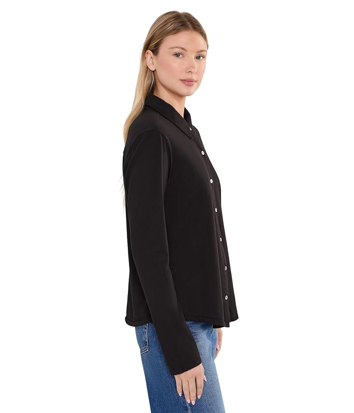 Michael Stars Lola Jersey Button-down Shirt - Image 3