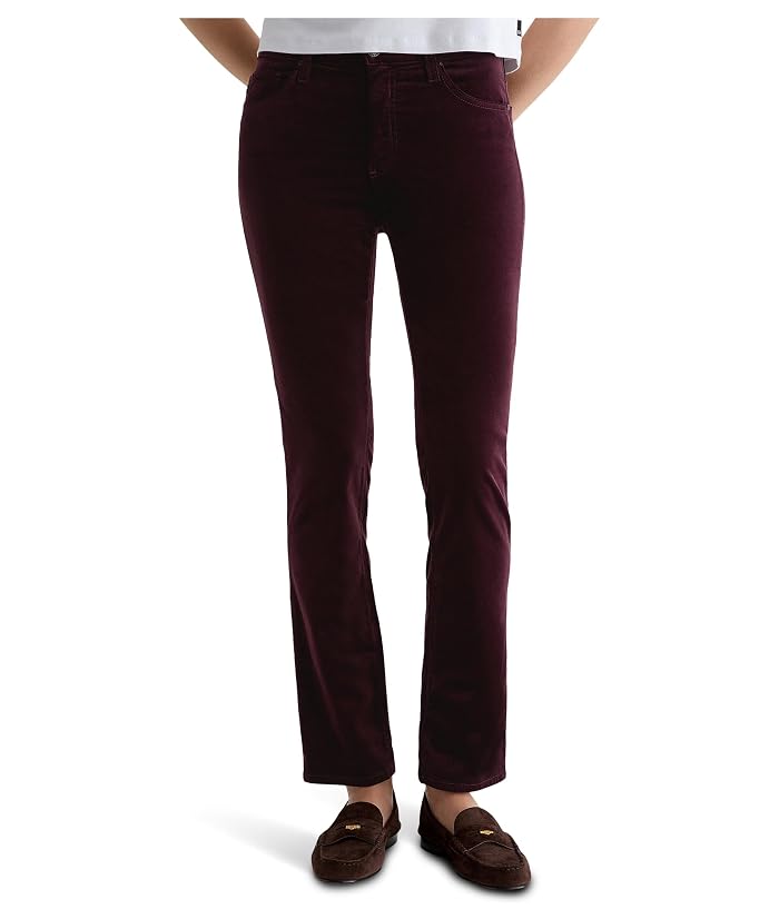 AG Jeans Mari Mid Rise Slim Straight Jean In Winery