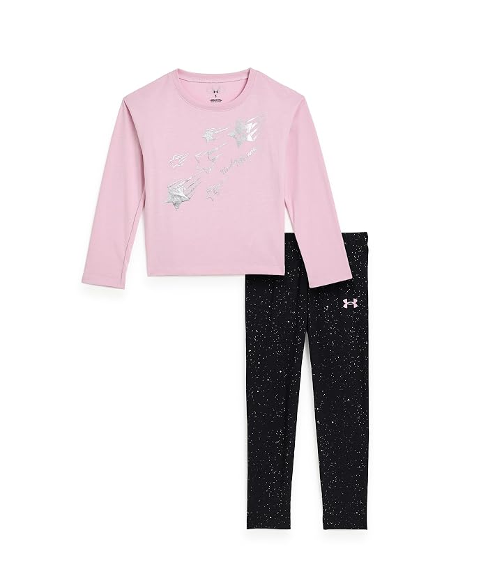 Under Armour Kids Long Sleeve Foil Aop Leggings Set (Toddler/Little Kid)
