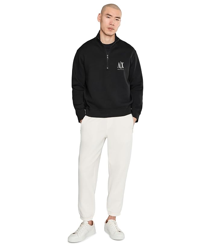 Armani Exchange Zip-Up Mock Neck Sweatshirt - Image 2