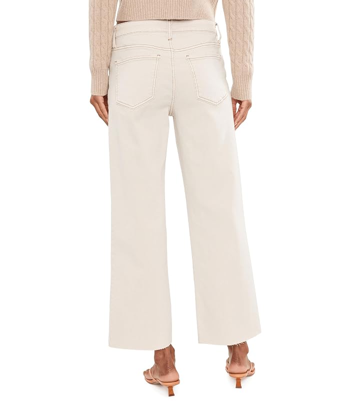 KUT from the Kloth Charlotte High-Rise Wide Leg With Raw Hem in Ecru 1 - Image 4