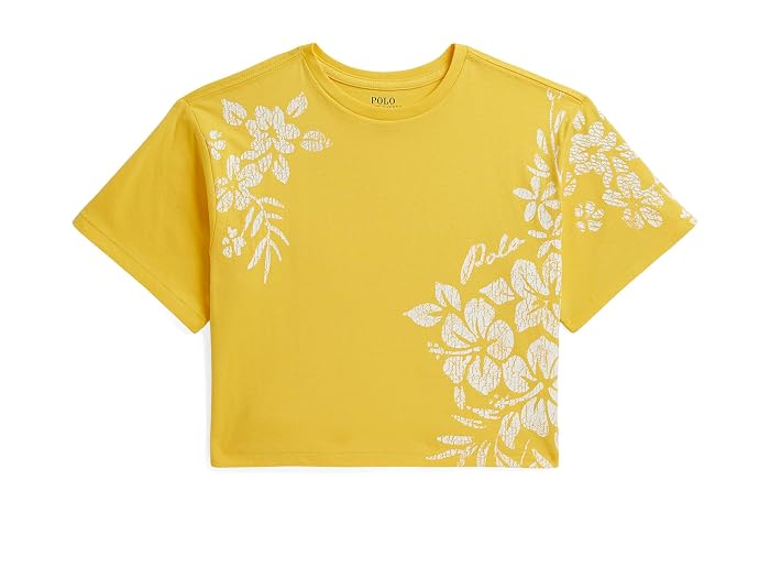 Polo Ralph Lauren Kids Floral-Print Cotton Boxy Tee (Big Kid)