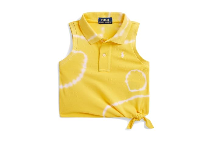 Polo Ralph Lauren Kids Tie-Dye Mesh Boxy Polo Shirt (Toddler/Little Kid)