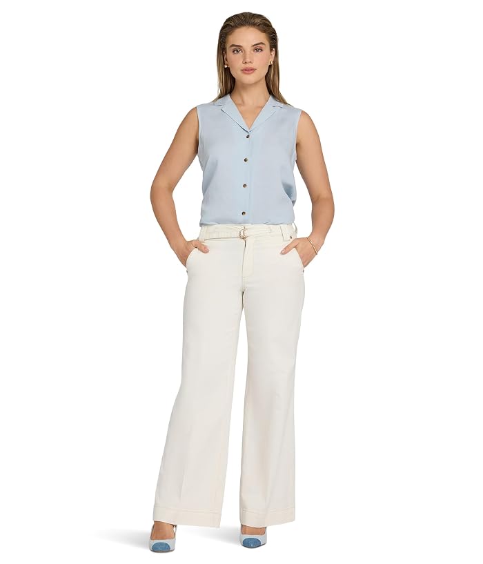 NYDJ Mia Palazzo Jeans in Vintage White - Image 4
