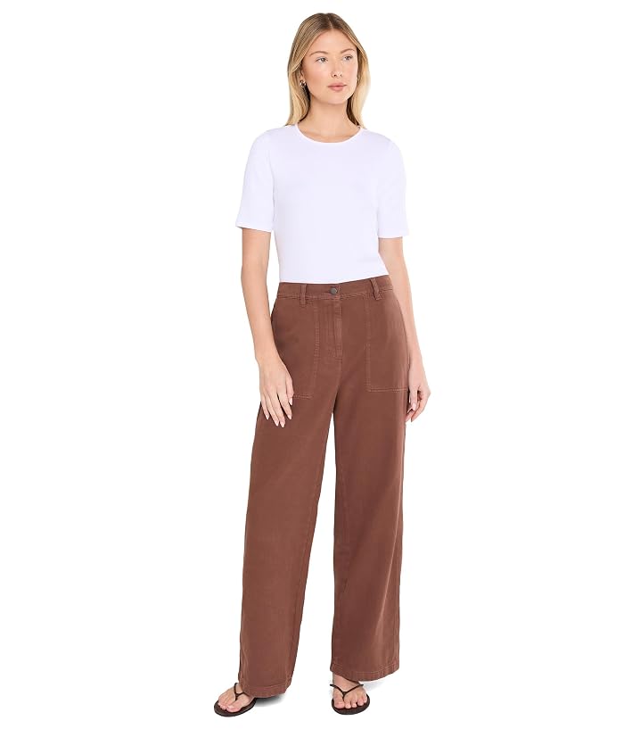 Eileen Fisher Garment Dyed Utility Cotton High-Waisted Pants - Image 2