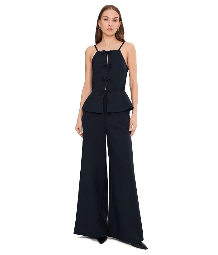 Avec Les Filles Bow Vest Twofer Jumpsuit