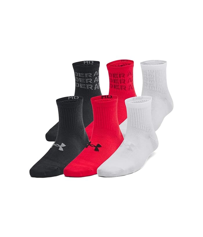 Under Armour Kids Essential Quarter Socks 6-Pack (Little Kid/Big Kid) - Image 3