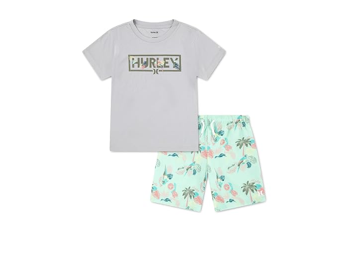 Hurley Kids Parrot-Dise Swim Set (Little Kid) - Image 4