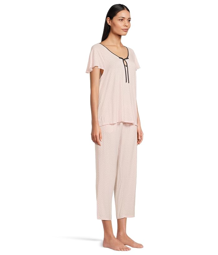 Kate Spade New York Short Sleeve Cropped PJ Set - Image 2