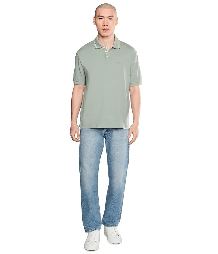 Armani Exchange Stretch Cotton Jersey Polo Shirt - Image 2