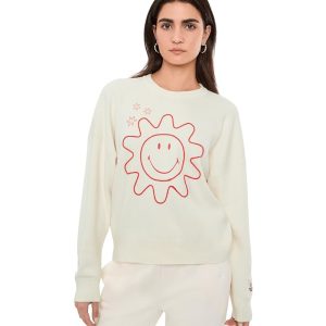 Barefoot Dreams CozyChic Ultra Lite® Cotton Smiley Sun & Stars Pullover