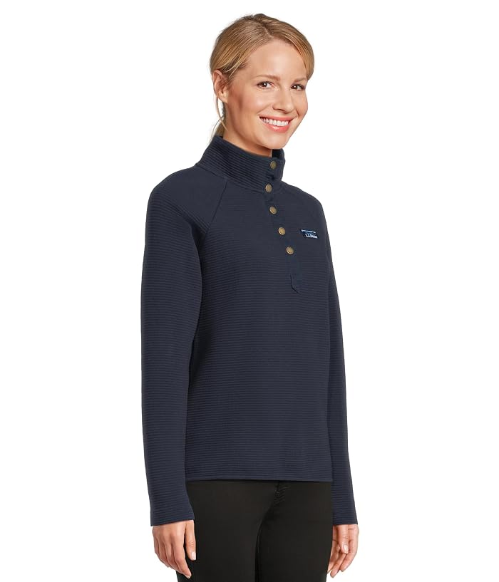 L.L.Bean Lakewashed Ottoman Knit Quarter Snap - Image 2
