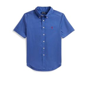 Polo Ralph Lauren Kids Cotton Twill Short Sleeve Shirt (Big Kid)