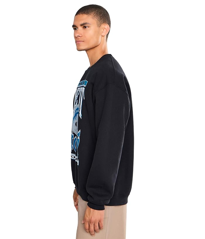 Junk Food Clothing NFL Detroit Lions Helmet Flea Market Crew Fleece - Image 3