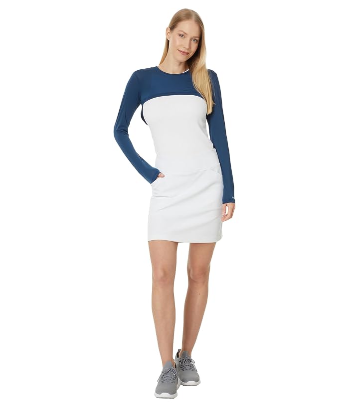 Jamie Sadock Sunsense 35 SPF Lightweight Long Sleeve Crew Neck Crop Layering Top - Image 4