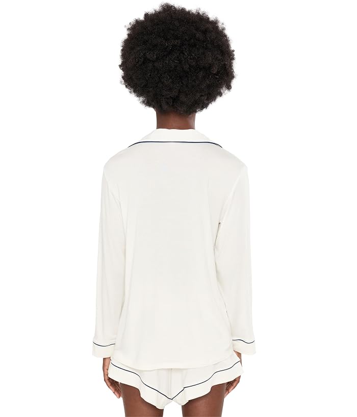 Eberjey Gisele TENCEL™ Modal Long Sleeve & Shorts PJ Set - Image 3