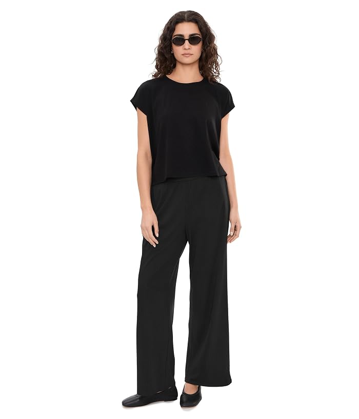 Eileen Fisher Ribbed Knit Wide Pants - Image 2