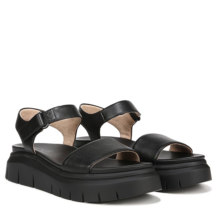 Naturalizer Poppi Ankle Strap Platform Flat Sandal