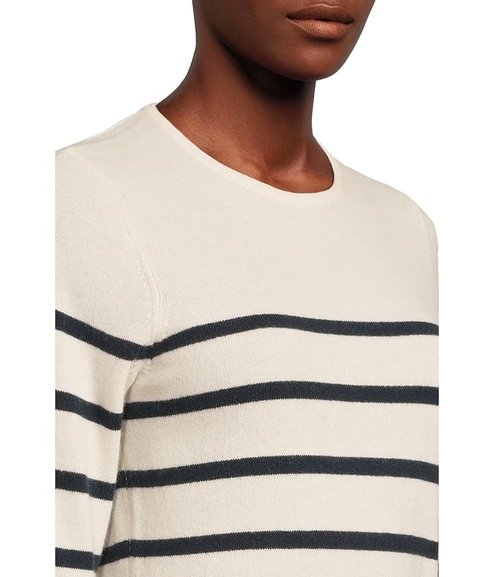L.L.Bean Classic Cashmere Sweater Crewneck Stripe - Image 4