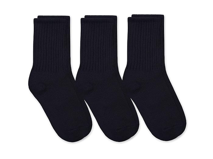 Jefferies Socks Boys' School Uniform Ribbed Crew Dress Socks 3 Pack