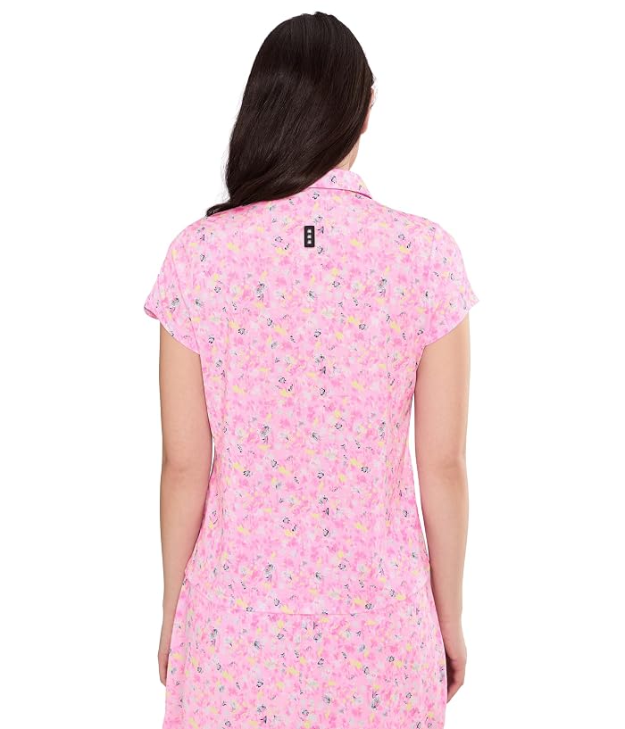 Jamie Sadock Wildflower Print Crossover V-Neck Short Sleeve - Image 4