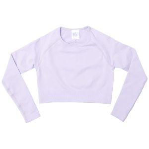 Flo Active Hollie Long Sleeve Ribbed Seamless Top (Big Kids)