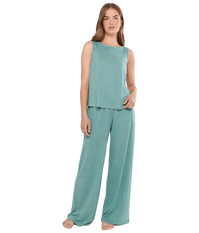 Eberjey Oranic Linen Crop Tank - Image 2
