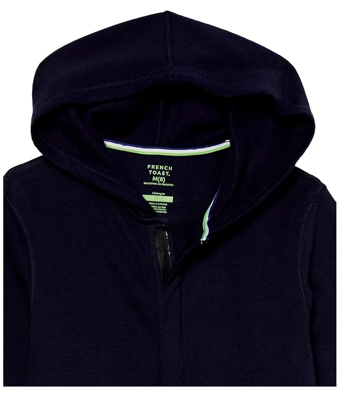French Toast Kids' Adaptive Long Sleeve Fleece Hoodie with Flat Seams and Hidden Hook and Loop Closure - Image 2
