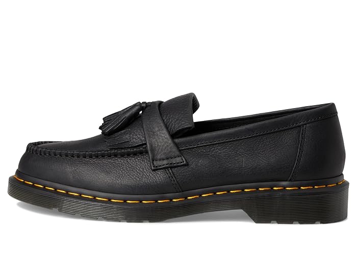 Dr. Martens Adrian Yellow Stitch Leather Loafers - Image 4
