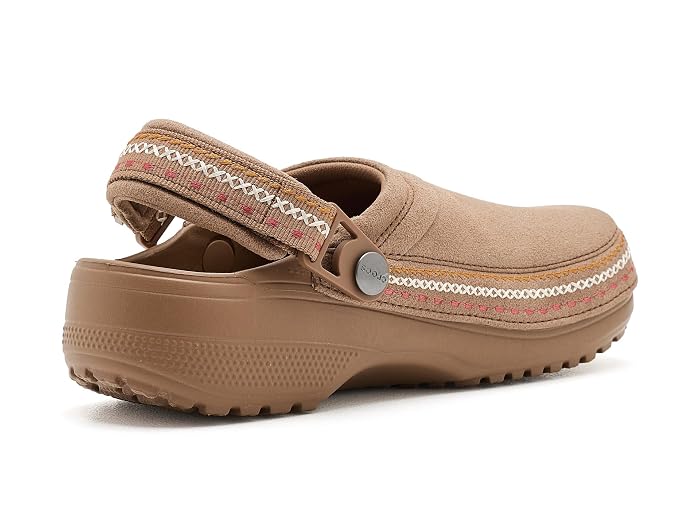 Crocs Kids Classic Crafted Canvas Vegan Suede Stitch Clogs (Little Kid/Big Kid) - Image 3