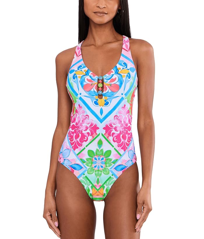 BECCA Mijas Gia Scoop Neck One-Piece