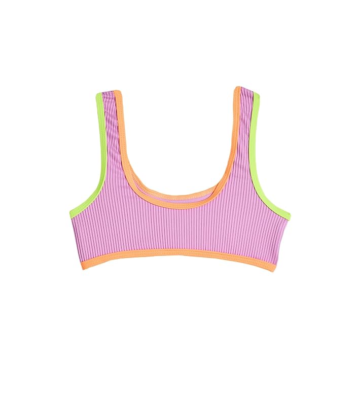 Snapper Rock Kids Vacay Pop Recycled Crop Bikini (Big Kid) - Image 2