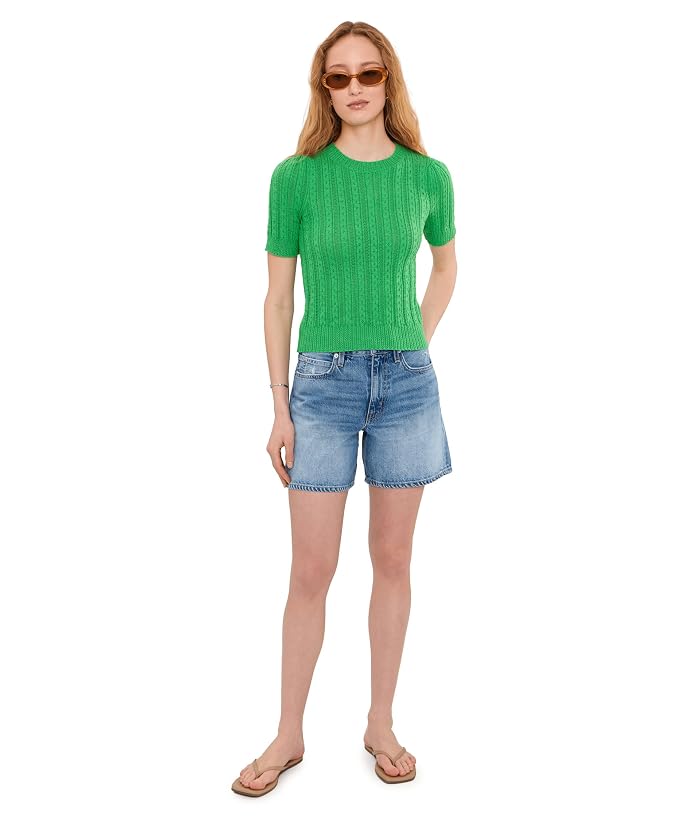 525 america Arden Pointelle Puff Sleeve Pullover - Image 2