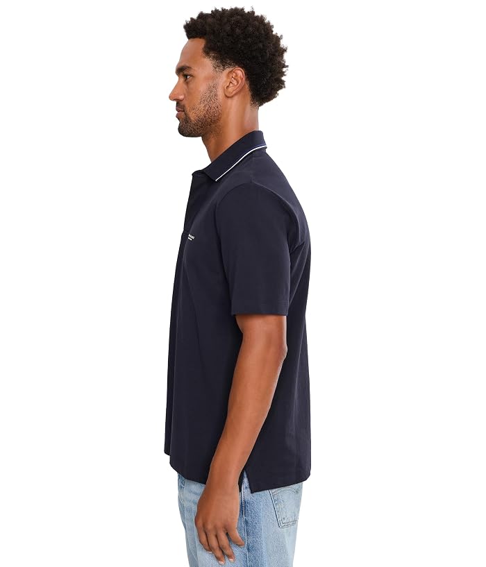 Armani Exchange Short Sleeve Cotton Wording Polo - Image 3