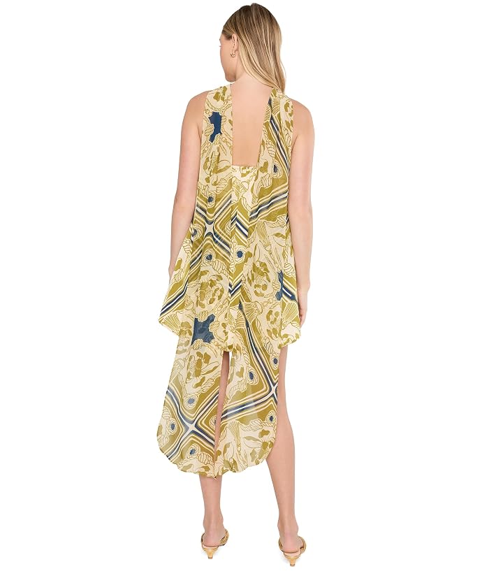 Avec Les Filles Satin Halter Scarf Mini Dress - Image 4