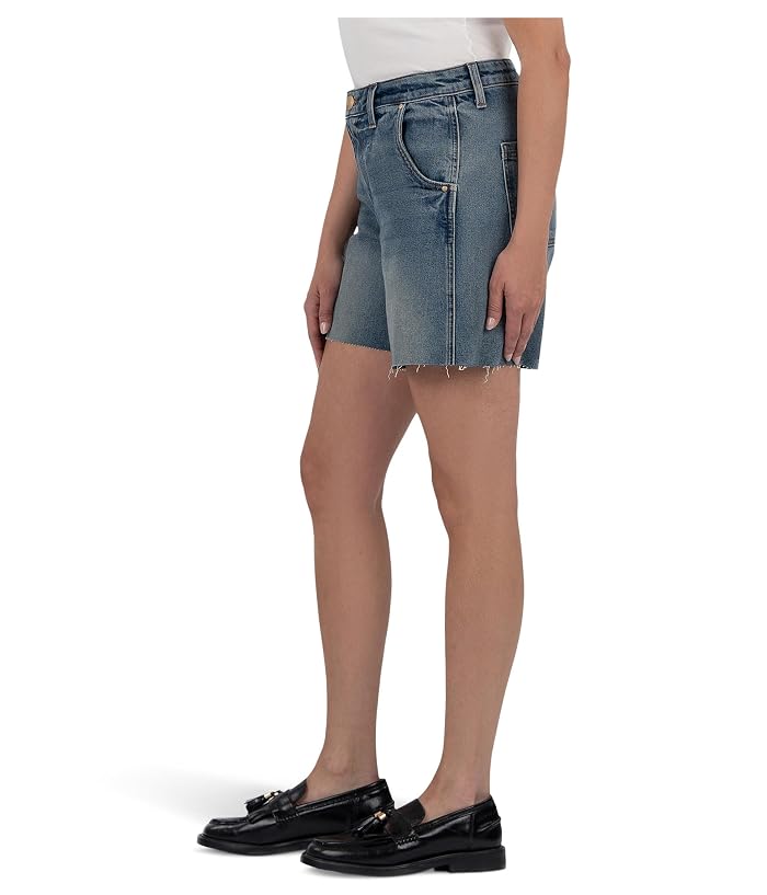 KUT from the Kloth Hailey High-Rise Bermuda-Basic Raw Hem - Image 2