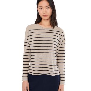Eileen Fisher Petite Organic Linen Cotton Jewel Neck Sweater